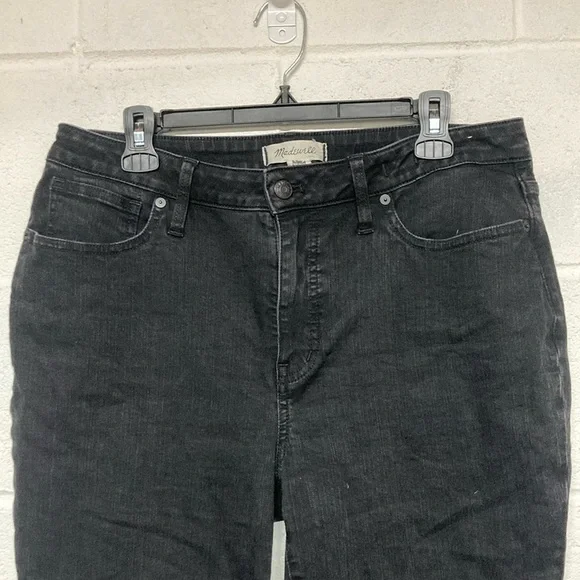 Madewell Curvy Skinny Flare Black Jeans - Picture 3 of 6